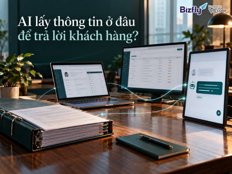 AI lấy thông tin ở đâu để trả lời khách hàng?