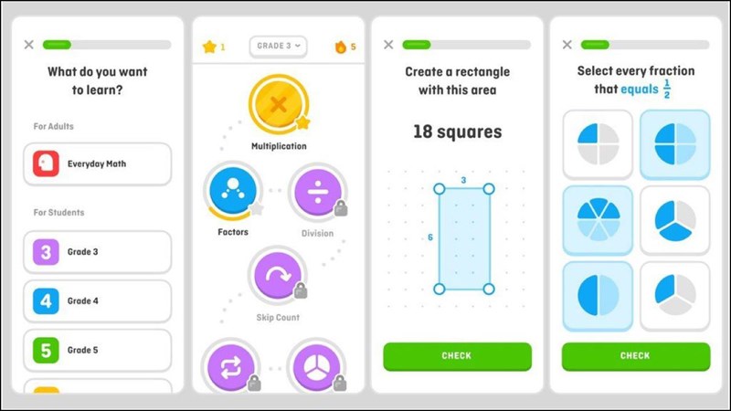 Ví dụ về game hóa trên ứng dụng Duolingo