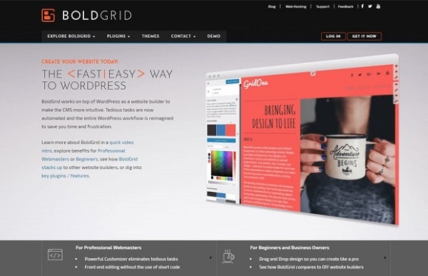 Trình tạo web Wordpress BoldGrid