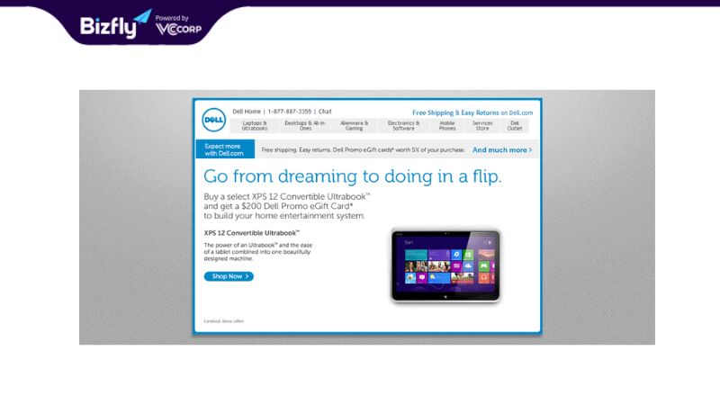 Dell - Ví dụ chiến dịch Email Marketing thành công