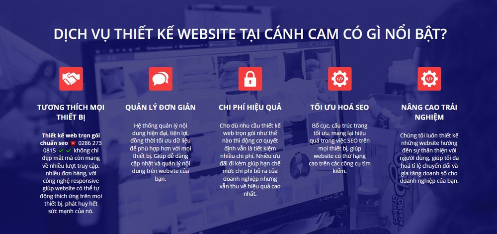 Cánh cam là đơn vị thiết kế website tại TP HCM
