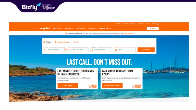 easyJet - Ví dụ chiến dịch Email Marketing thành công
