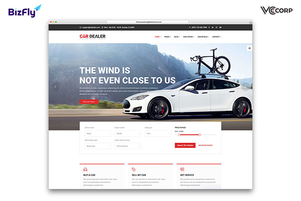 Popup báo giá là một chức năng quan trọng khi thiết kế website ô tô