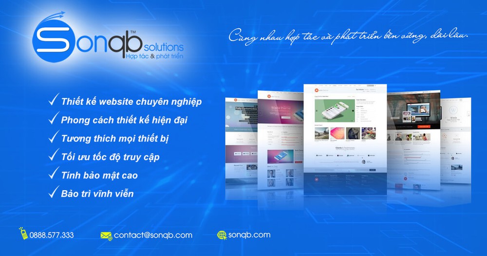 SONQB Solutions là một trong những đơn vị hàng đầu trong lĩnh vực cung cấp giải pháp thiết kế website tại Quảng Bình 