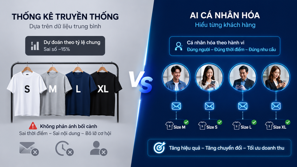 AI tối ưu email theo hành vi từng khách hàng 