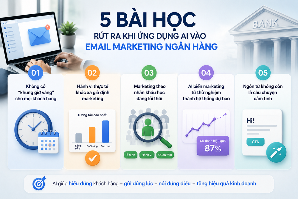 AI đang tái định nghĩa cách ngân hàng gửi email 