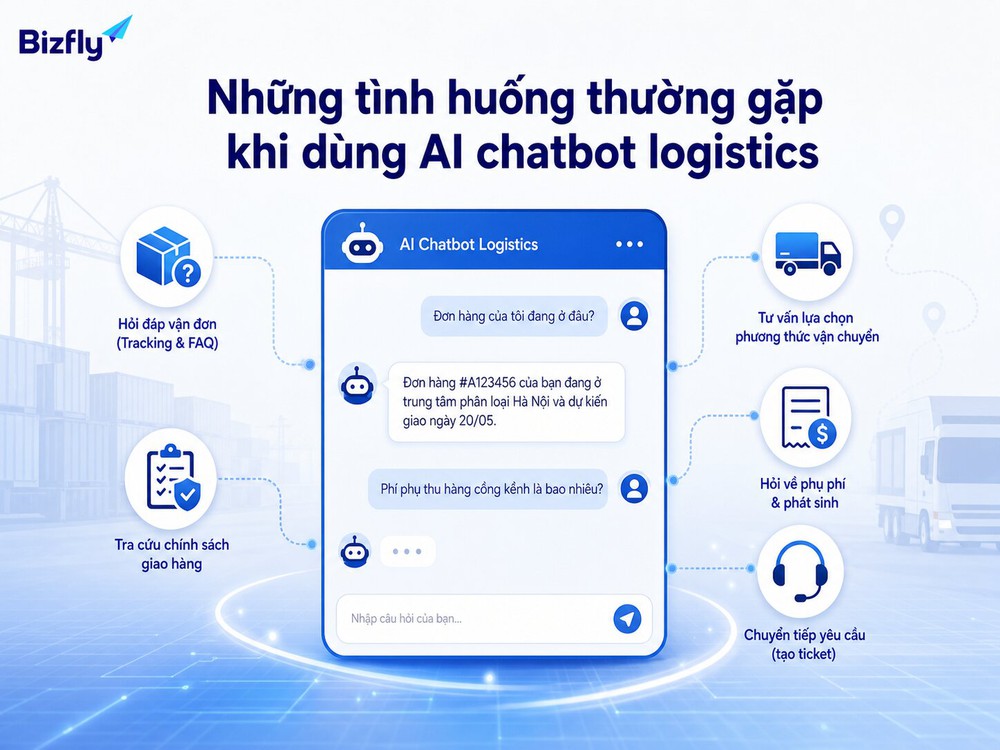 Những nhóm câu hỏi phổ biến có thể được AI tiếp nhận và phân loại trước khi chuyển nhân sự.