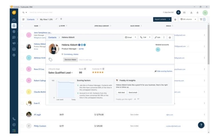 phần mềm crm freshworks