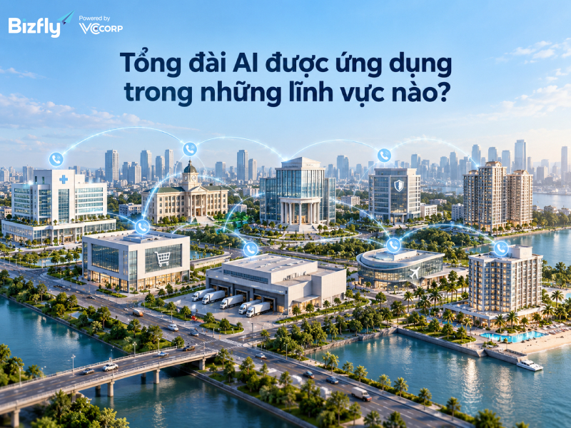 Tổng đài AI được ứng dụng trong những lĩnh vực nào?