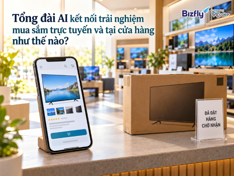 Tổng đài AI kết nối trải nghiệm mua sắm trực tuyến và tại cửa hàng như thế nào?