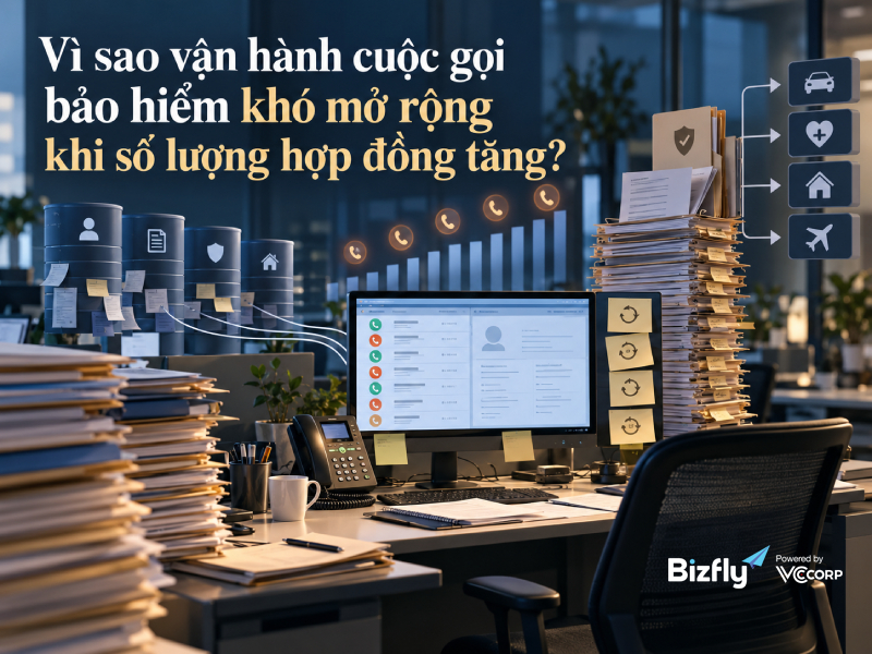 Vì sao vận hành cuộc gọi bảo hiểm khó mở rộng khi số lượng hợp đồng tăng?