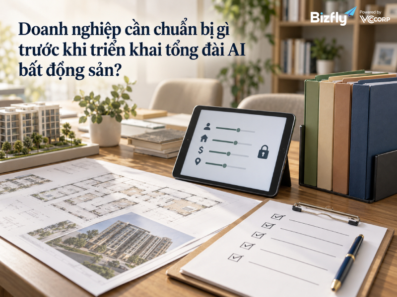 Doanh nghiệp cần chuẩn bị gì trước khi triển khai tổng đài AI bất động sản?