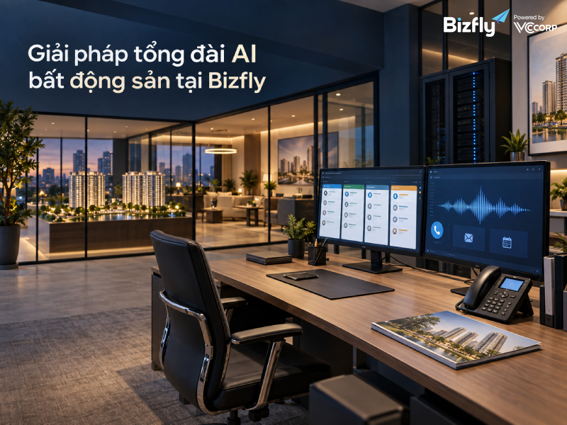 Giải pháp tổng đài AI bất động sản tại Bizfly