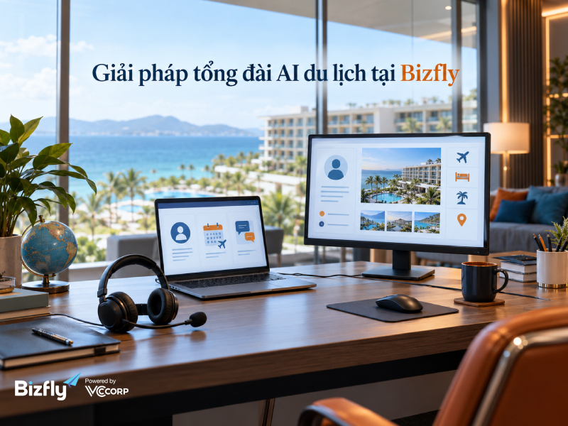 Giải pháp tổng đài AI du lịch tại Bizfly