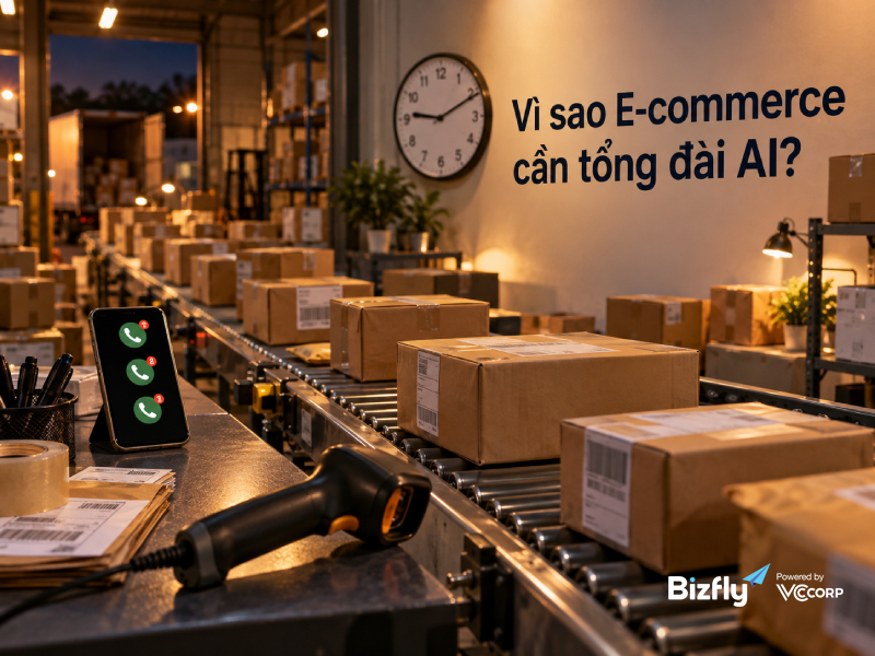 Vì sao E-commerce cần tổng đài AI?