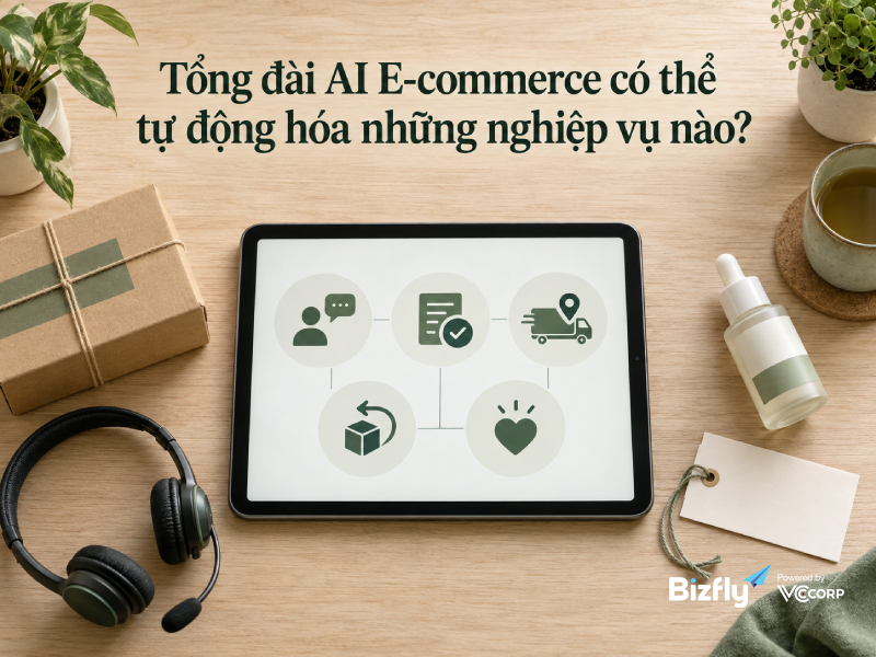 Tổng đài AI E-commerce có thể tự động hóa những nghiệp vụ nào?