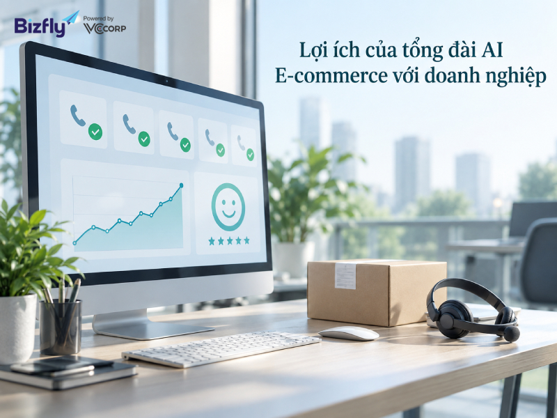 Lợi ích của tổng đài AI E-commerce với doanh nghiệp