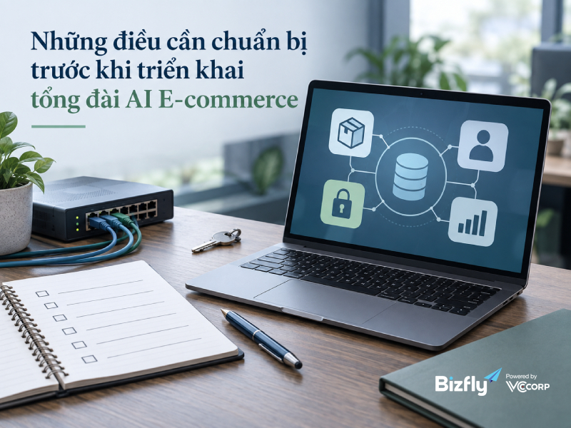Những điều cần chuẩn bị trước khi triển khai tổng đài AI E-commerce 