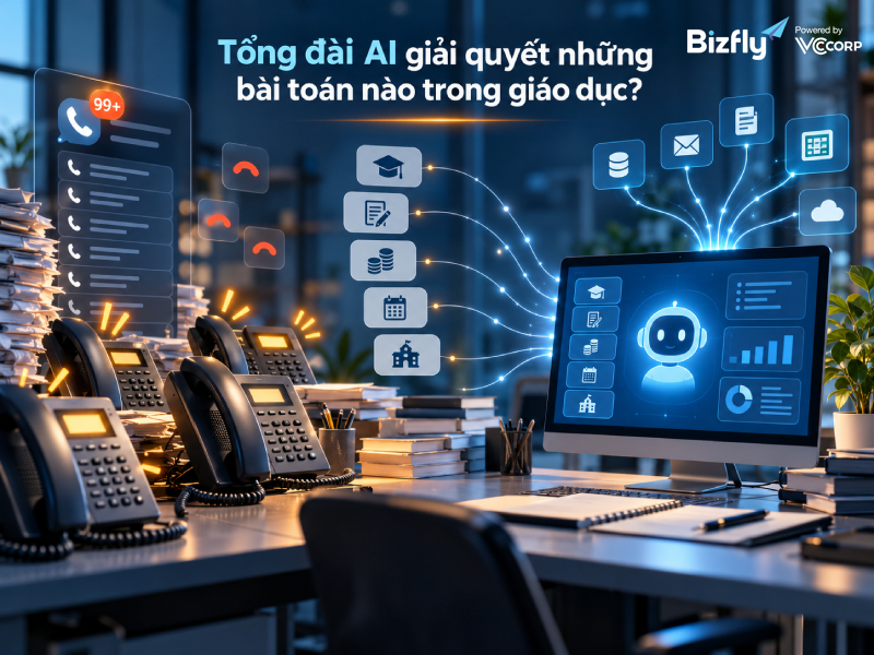Tổng đài AI giải quyết những bài toán nào trong giáo dục?