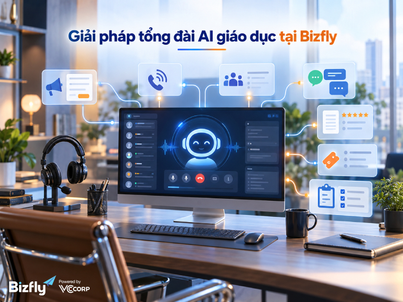 Giải pháp tổng đài AI giáo dục tại Bizfly