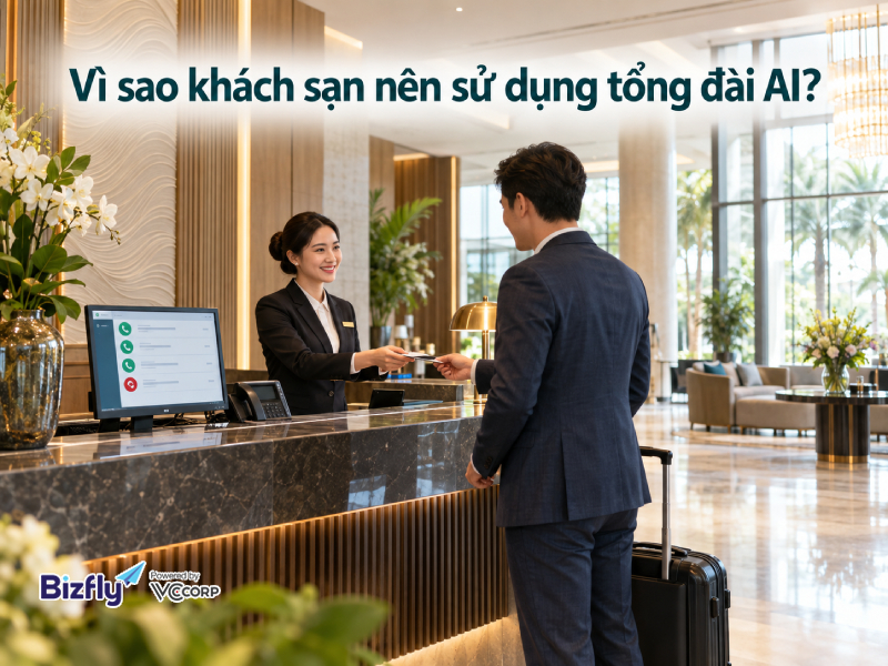 Vì sao khách sạn nên sử dụng tổng đài AI?