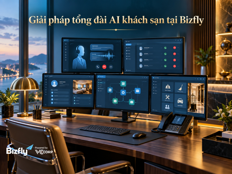 Giải pháp tổng đài AI khách sạn tại Bizfly