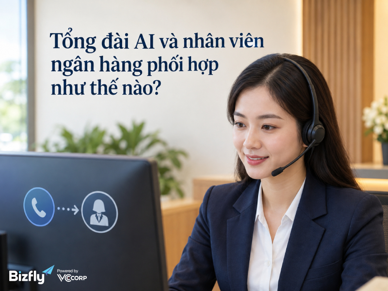 Tổng đài AI và nhân viên ngân hàng phối hợp như thế nào?