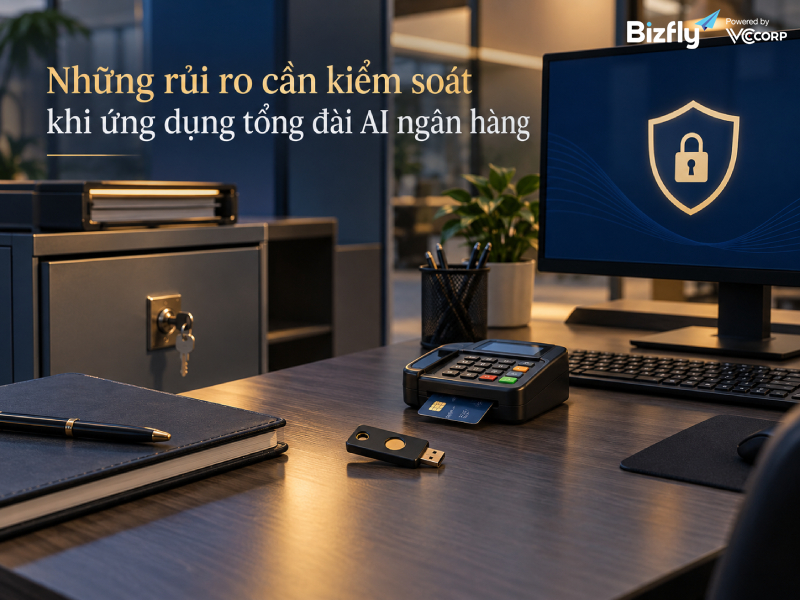 Những rủi ro cần kiểm soát khi ứng dụng tổng đài AI ngân hàng