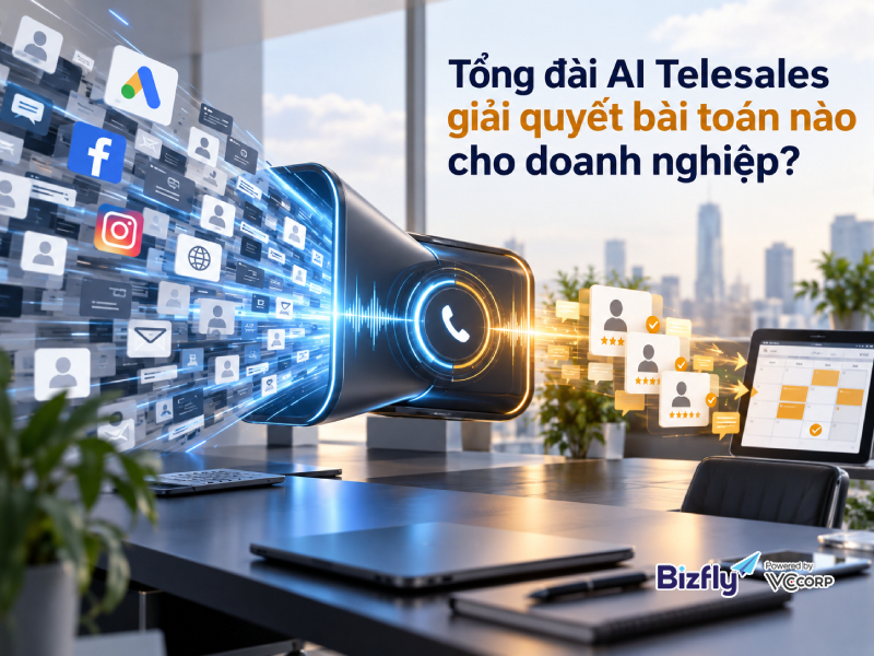Tổng đài AI Telesales giải quyết bài toán nào cho doanh nghiệp?