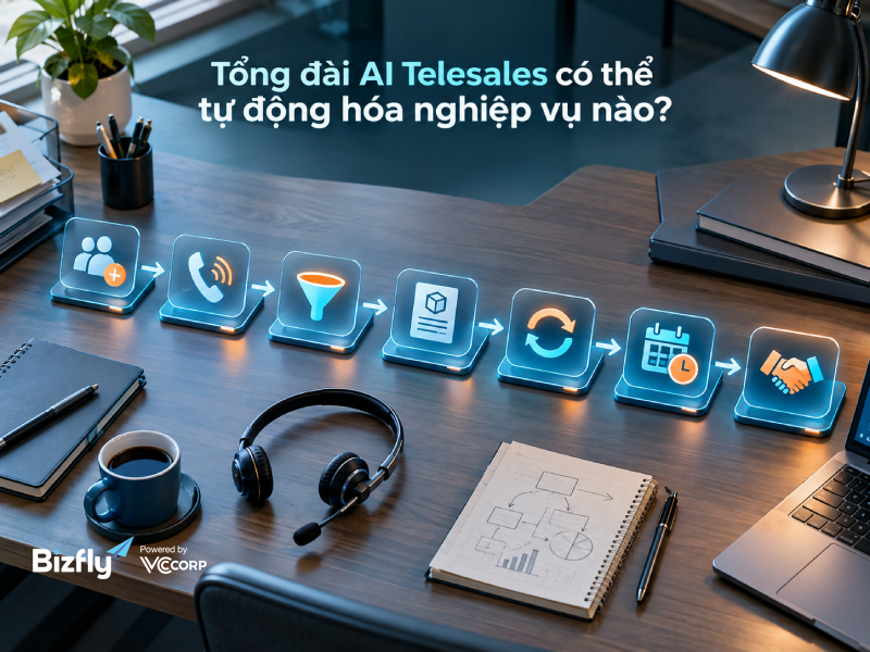 Tổng đài AI Telesales có thể tự động hóa nghiệp vụ nào?