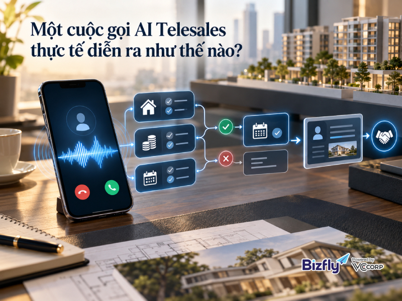 Một cuộc gọi AI Telesales thực tế diễn ra như thế nào?