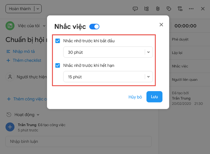 Thông báo kịp thời về các bản cập nhật và lời nhắc nhở