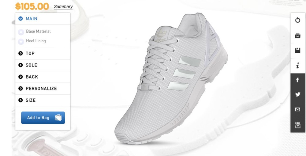 Hãng thể thao Adidas cho khách hàng tự thiết kế giày theo cách cá nhân hóa