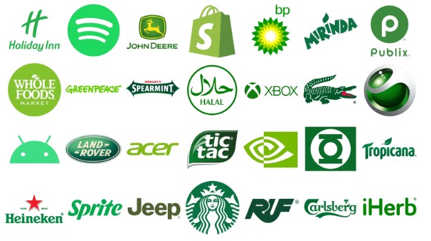 Màu xanh lá xuất hiện trên website liên quan đến thiên nhiên và các sản phẩm tự nhiên